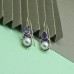 Amethyst & Pearl Earrings