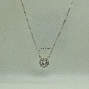 Cubic Zirconia round Chain